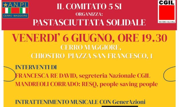6 GIUGNO CENA SOLIDALE